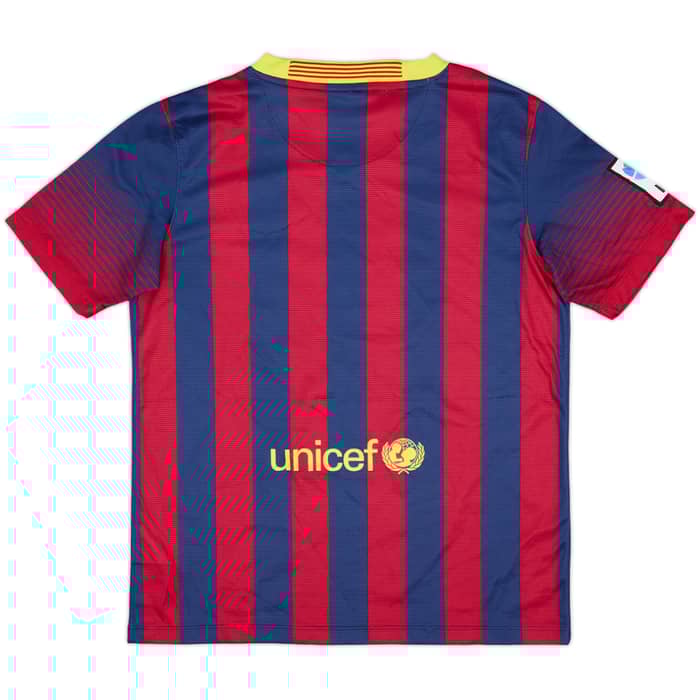 2013-14 Barcelona Home Shirt - 7/10 - (L.Boys)