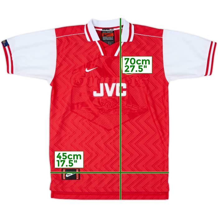 1996-98 Arsenal Home Shirt - 9/10 - (XL.Boys)