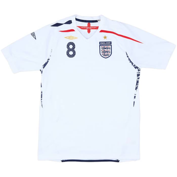 2007-09 England Home Shirt Lampard #8 - 8/10 - (XL.Boys)