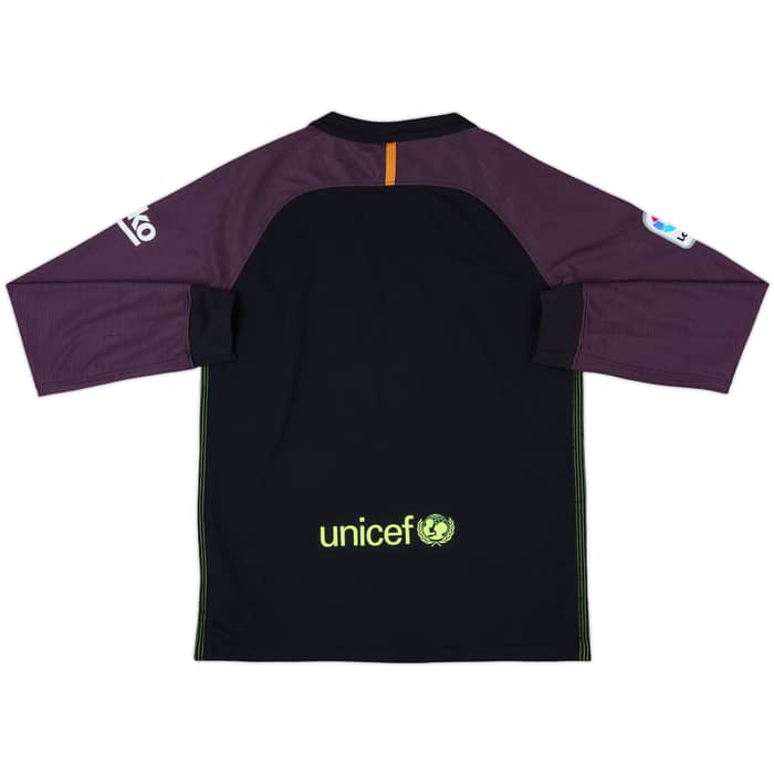 2016-17 Barcelona GK Shirt - 9/10 - (L.Boys)