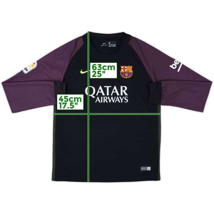 2016-17 Barcelona GK Shirt - 9/10 - (L.Boys)