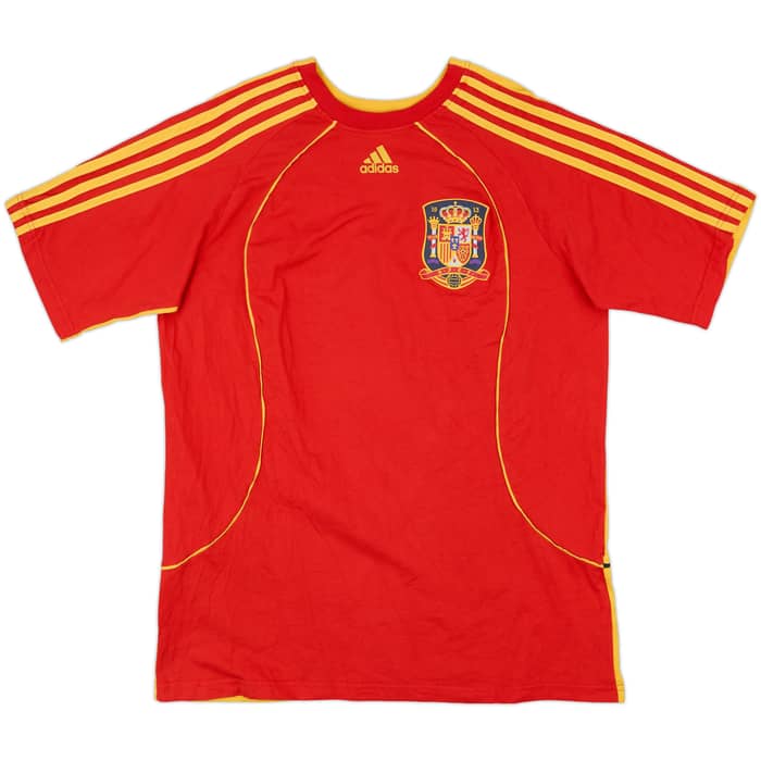 2007-09 Spain adidas Cotton Tee - 9/10 - (XL)