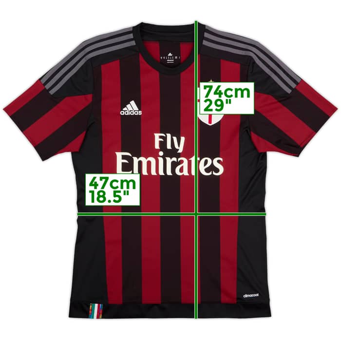 2015-16 AC Milan Home Shirt - 10/10 - (M)