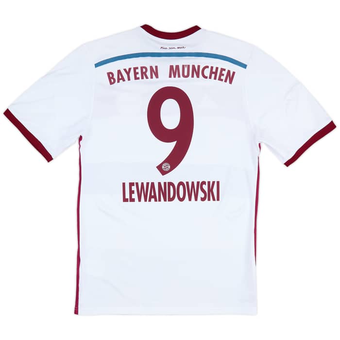 2014-15 Bayern Munich Away Shirt Lewandowski #9 - 6/10 - (M)