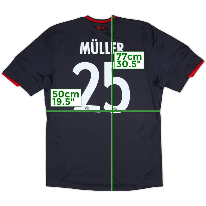2010-11 Bayern Munich Third Shirt Muller #25 (M)