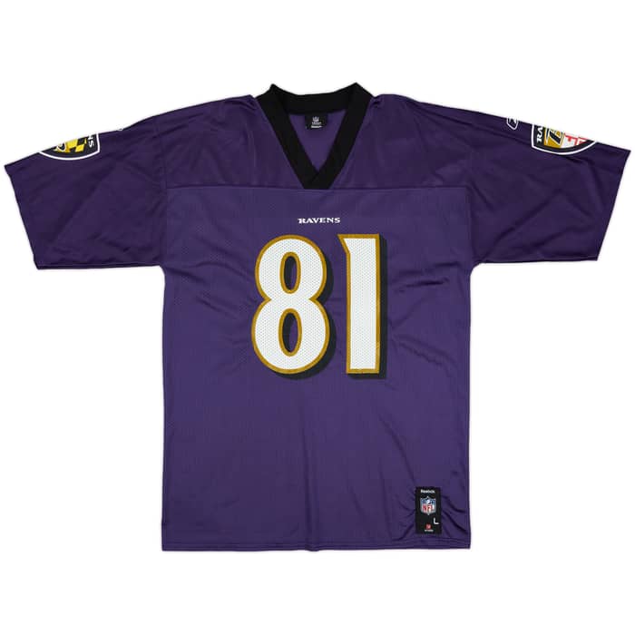 2010-11 Baltimore Ravens Boldin #81 Reebok Replica Home Jersey - 9/10 - (L)