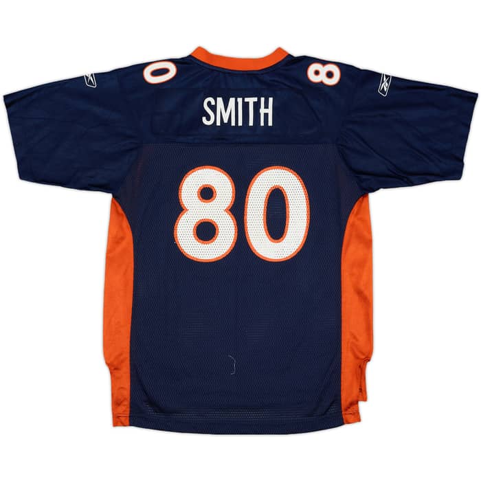 2005-06 Denver Broncos Smith #80 Reebok On Field Home Jersey - 8/10 - (L.Boys)
