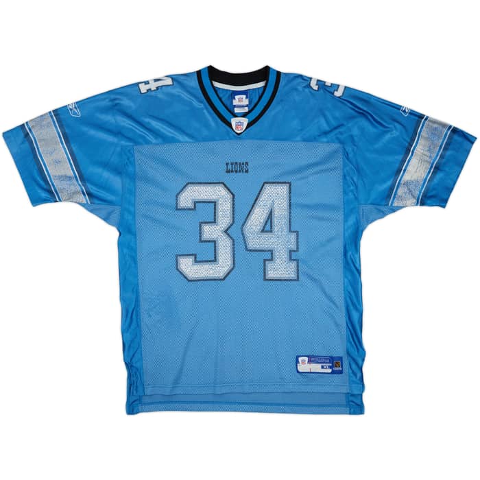 2005-06 Detroit Lions Jones #34 Reebok On Field Home Jersey - 5/10 - (XL)