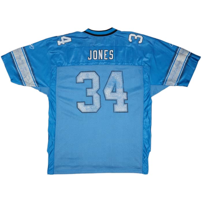 2005-06 Detroit Lions Jones #34 Reebok On Field Home Jersey - 5/10 - (XL)