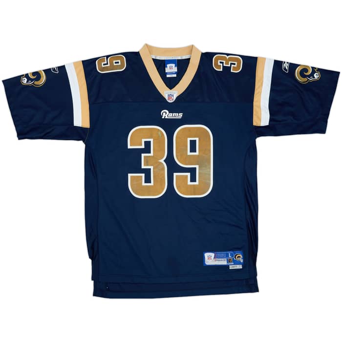2005-06 St Louis Rams Jackson #39 Reebok Premier Home Jersey - 5/10 - (L)
