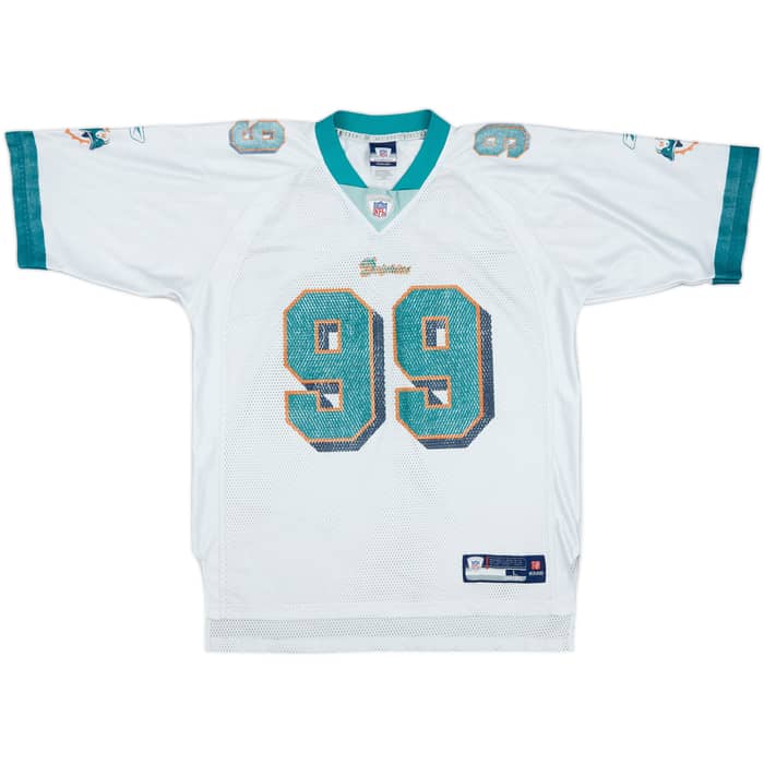 2007 Miami Dolphins Taylor #99 Reebok On Field Away Jersey - 4/10 - (L)