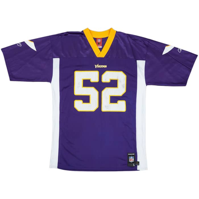 2006 Minnesota Vikings Greenway #52 NFL Replica Home Jersey - 7/10 - (L)