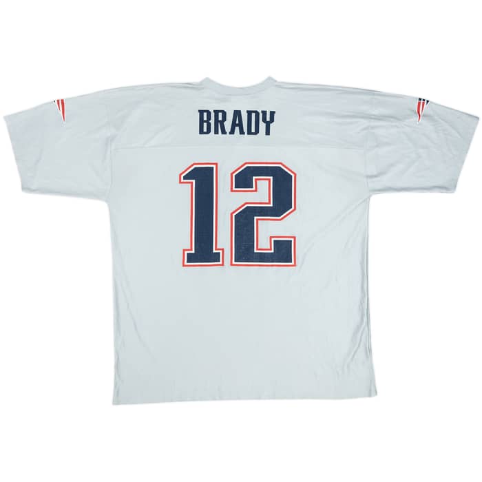 2007 New England Patriots Brady #12 NFL Replica Alternate Jersey - 8/10 - (XXL)