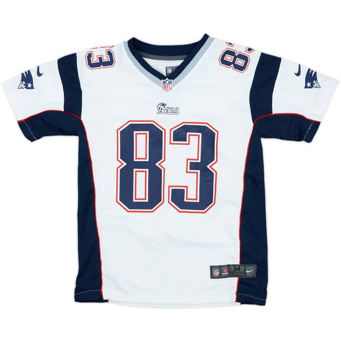 2012 New England Patriots Welker #83 Nike Game Away Jersey - 8/10 - (M.Boys)
