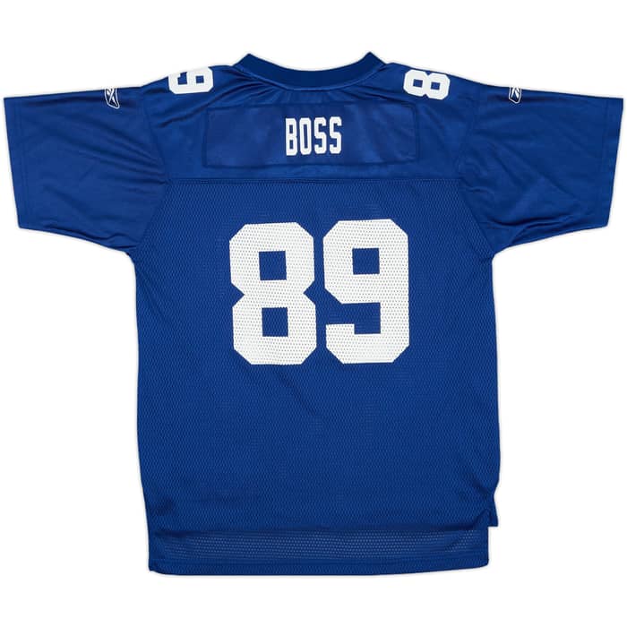 2008 New York Giants Boss #89 Reebok On Field Home Jersey - 7/10 - (XL.Boys)