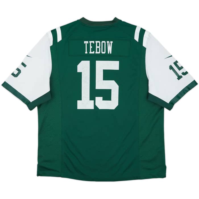 2012 New York Jets Tebow #15 Nike Game Home Jersey - 5/10 - (XL)
