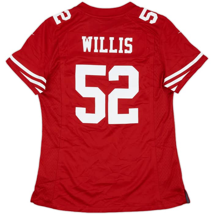 2012-14 San Francisco 49ers Willis #52 Nike Premier Home Jersey Womens - 9/10 - (M)
