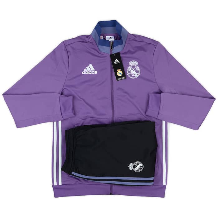 2016-17 Real Madrid adidas Tracksuit (L.Boys)