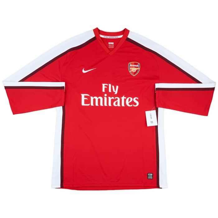 2008-10 Arsenal Player Issue Home L/S Shirt Walcott #14 (XXL)