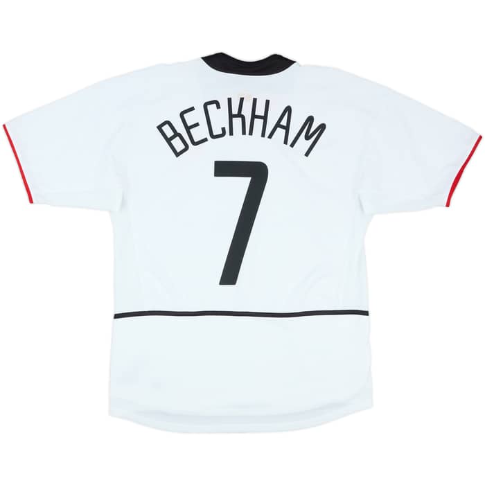 2002-03 Manchester United Away Shirt Beckham #7 - 6/10 - (M)