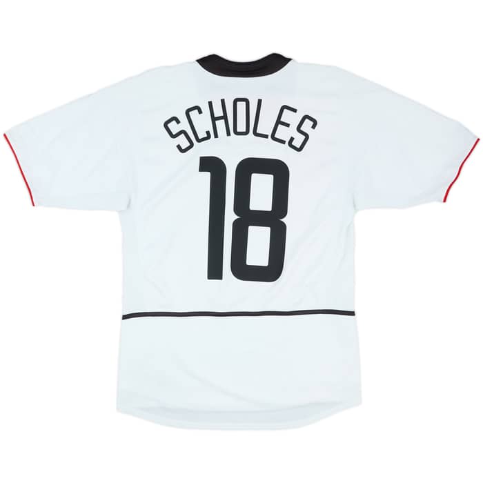 2002-03 Manchester United Away Shirt Scholes #18 - 6/10 - (M)