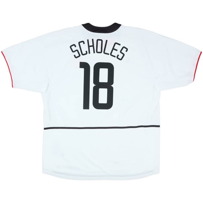 2002-03 Manchester United Away Shirt Scholes #18 - 7/10 - (XXL)