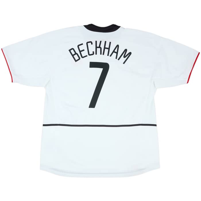 2002-03 Manchester United Away Shirt Beckham #7 - 6/10 - (XXL)