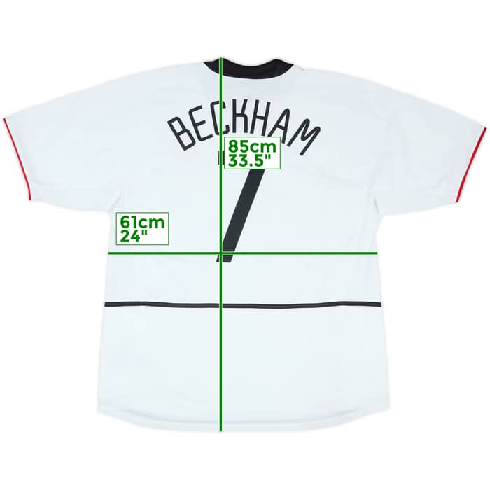 2002-03 Manchester United Away Shirt Beckham #7 - 6/10 - (XXL)
