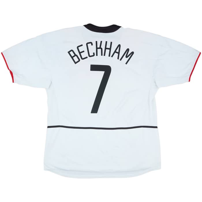 2002-03 Manchester United Away Shirt Beckham #7 - 7/10 - (XL)