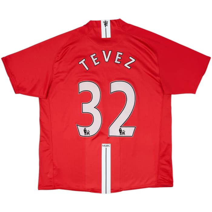 2007-09 Manchester United Home Shirt Tevez #32 - 5/10 - (XL)