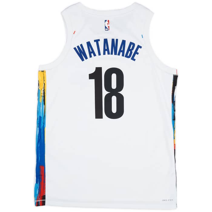 2022-23 Brooklyn Nets Watanabe #18 Nike Swingman Alternate Jersey (S)
