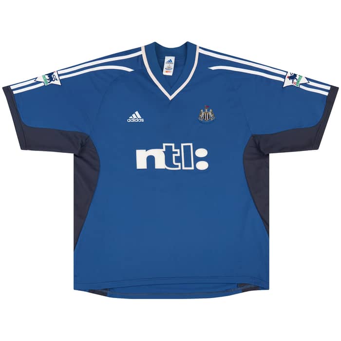 2001-02 Newcastle Match Issue Away Shirt Barton #2