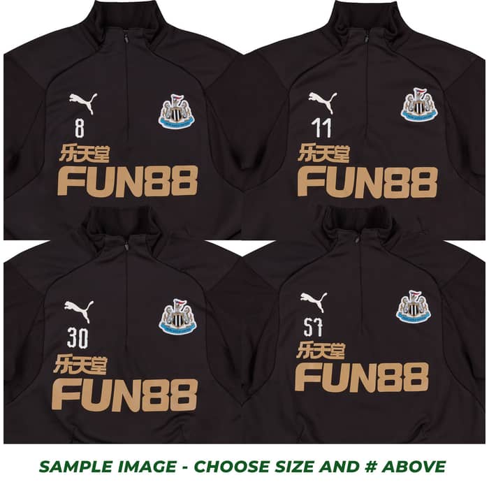 2018-19 Newcastle Player Worn 1/2 Zip Training Top # (Very Good) L