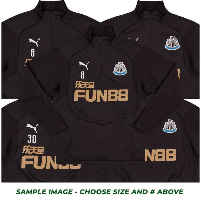 2018-19 Newcastle Player Worn 1/2 Zip Training Top # (Very Good) L