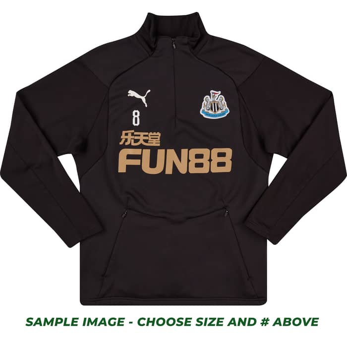 2018-19 Newcastle Player Worn 1/2 Zip Training Top # (Very Good) L