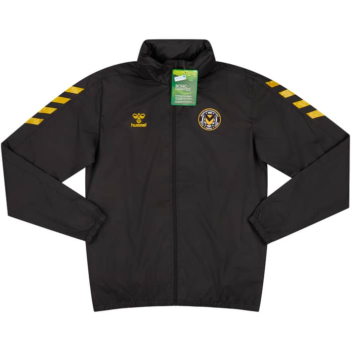 2021-22 Newport County Hummel Training Rain Jacket - NEW
