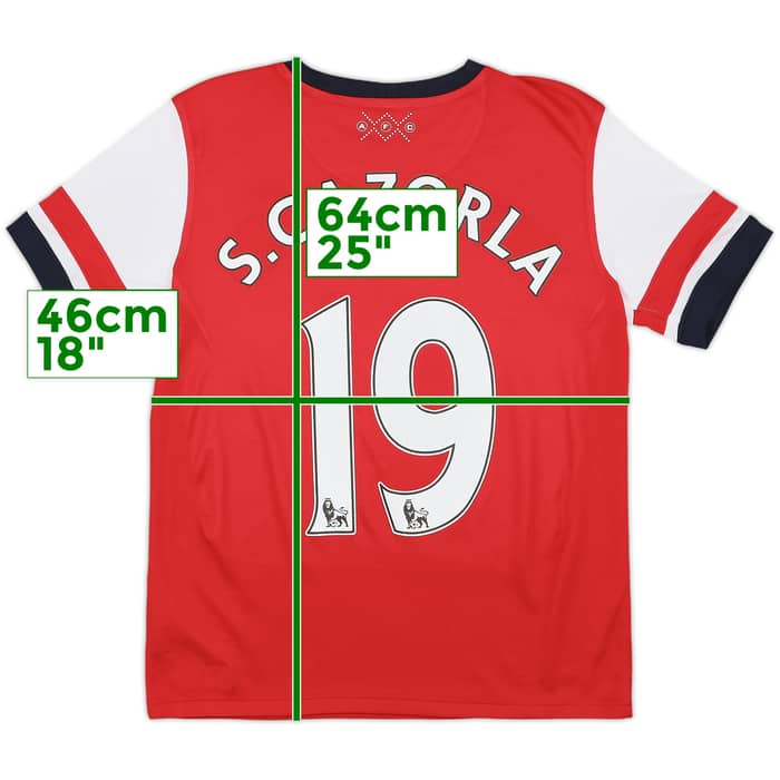 2012-14 Arsenal Home Shirt S.Cazorla #19 - 8/10 - (L.Boys)