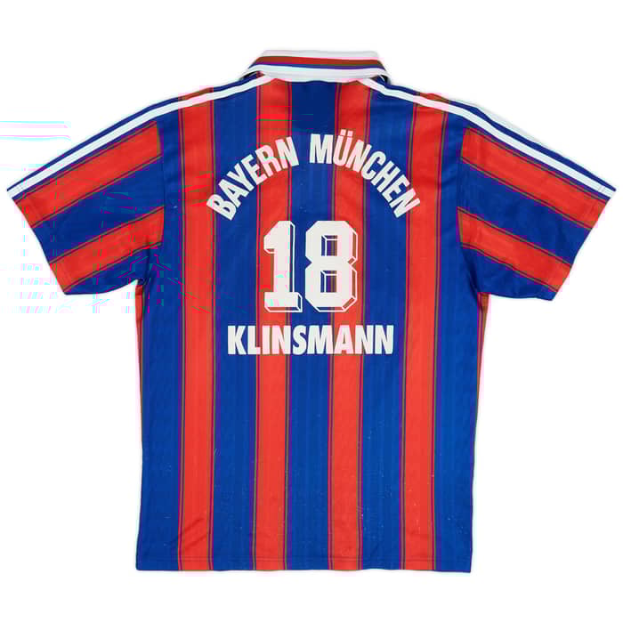 1995-97 Bayern Munich Home Shirt Klinsmann #18 - 7/10 - (S)