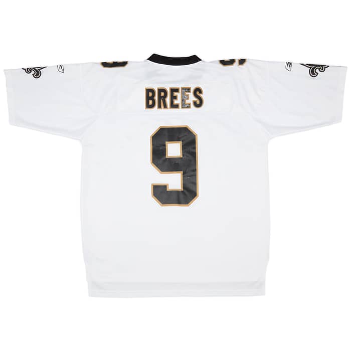 2007 New Orleans Saints Brees #9 Reebok Premier Away Jersey (Very Good) XXL