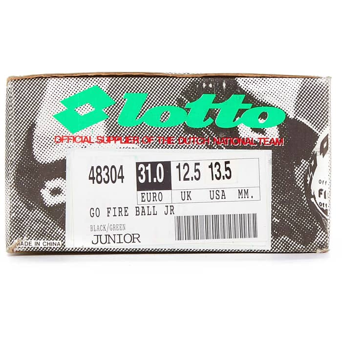 1994 Lotto Go Fire Ball JR Football Boots *In Box* Kids FG 12½