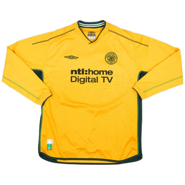 2002-03 Celtic Away L/S Shirt Petrov #19 - 6/10 - (L)