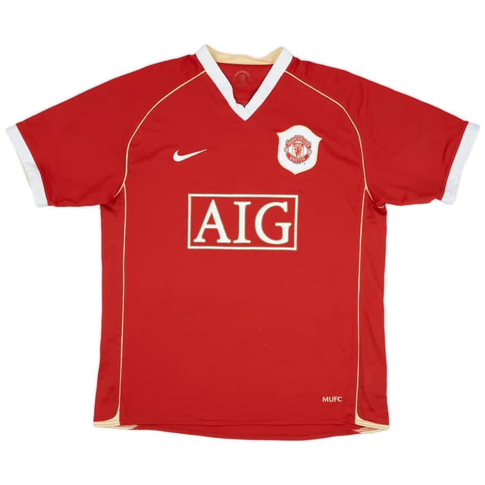 2006-07 Manchester United Home Shirt Evra #3 - 6/10 - (L)