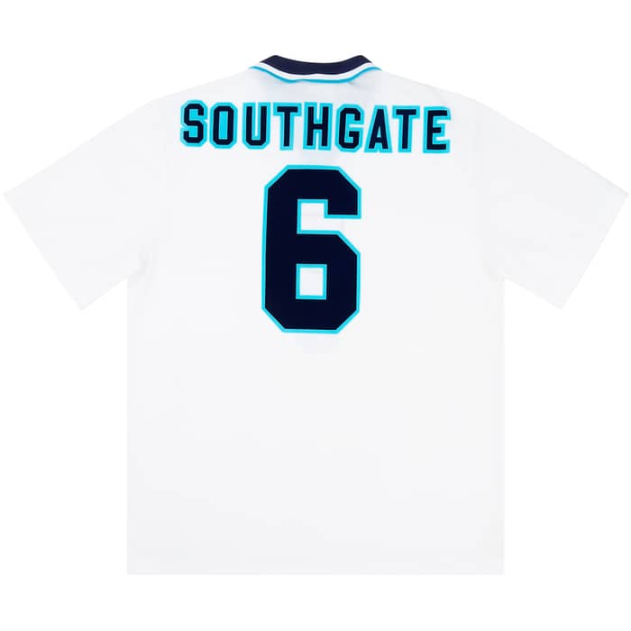 1995-97 England Home Shirt Southgate #6 - 6/10 - (XXL)