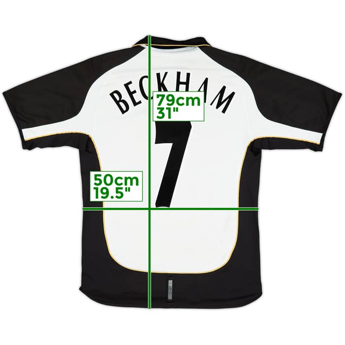 2001-02 Manchester United Centenary Away/Third Shirt Beckham #7 - 6/10 - (M)