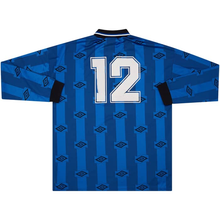 1998-99 Glenavon Match Issue L/S Home Shirt #12