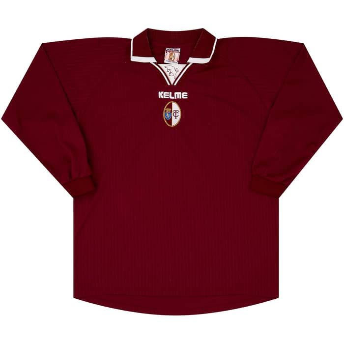 2000-01 Torino Home L/S Shirt Pinga #7 - 9/10 - (XL)