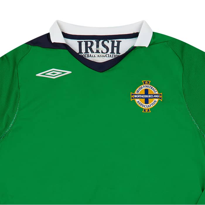 2006-08 Northern Ireland Home L/S Shirt - 8/10 - (S)