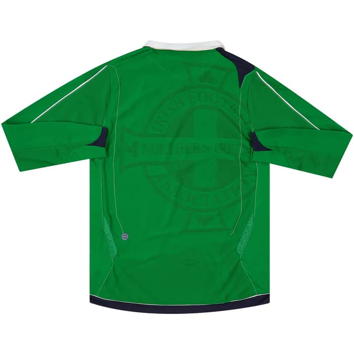 2006-08 Northern Ireland Home L/S Shirt - 8/10 - (S)