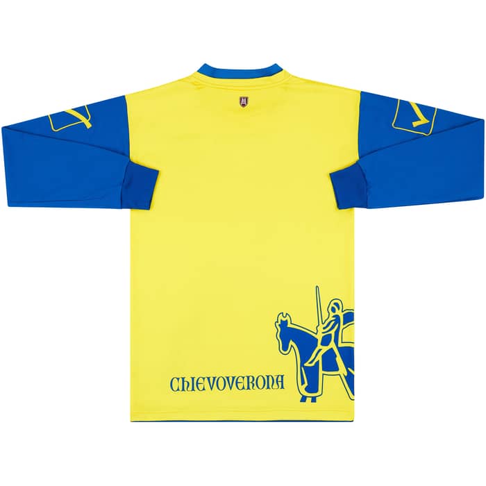 2012-13 Chievo Verona Home L/S Shirt - 6/10 - (M)