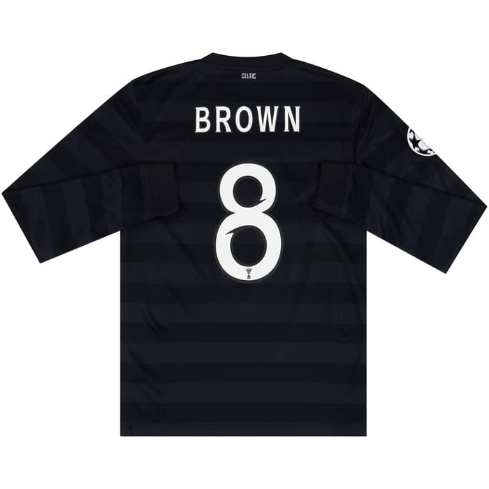 2012-13 Celtic '125th Anniversary' CL Away L/S Shirt Brown #8 (S)